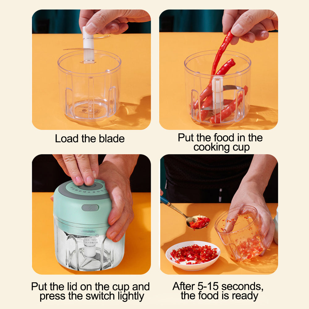 USB Mini Electric Garlic Chopper