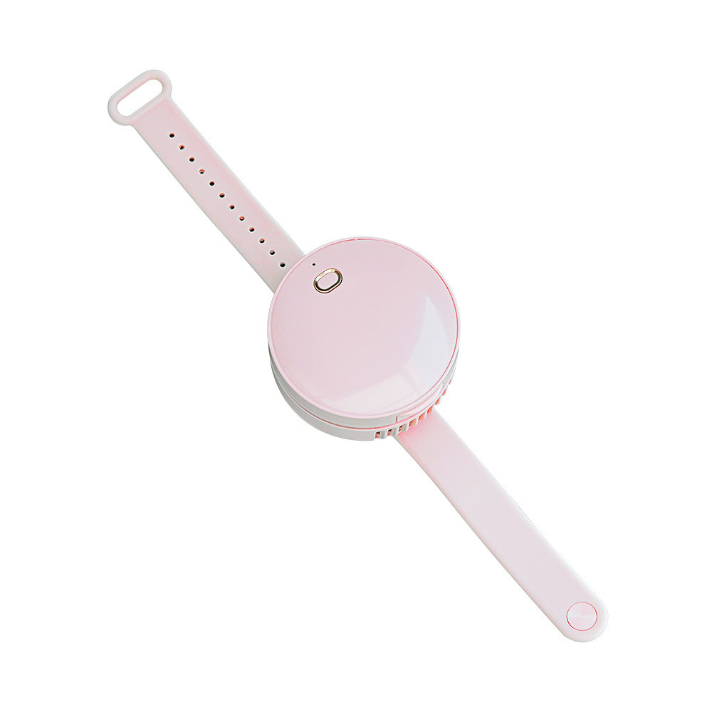 USB Portable Leafless Wrist Fan Mirror