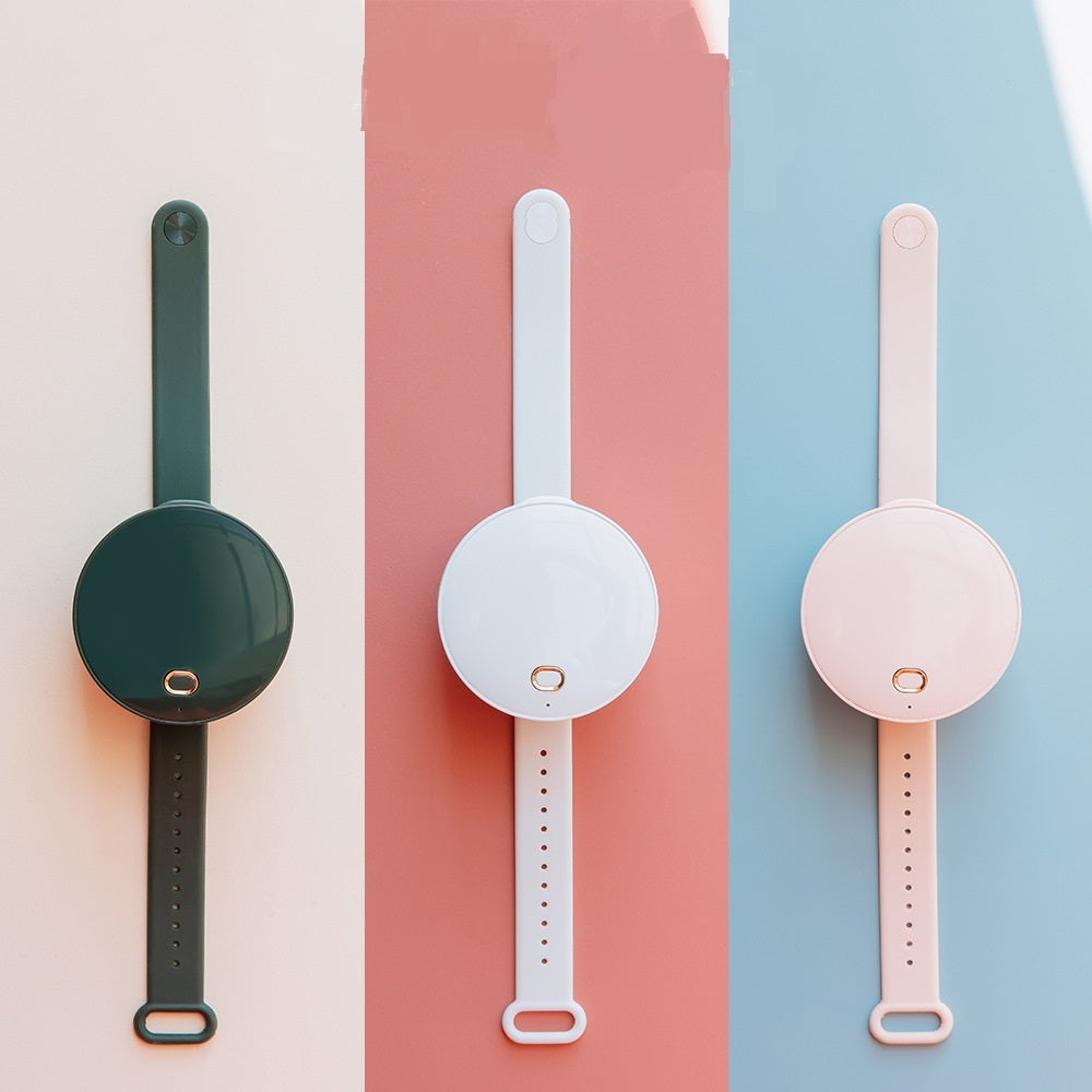 USB Portable Leafless Wrist Fan Mirror