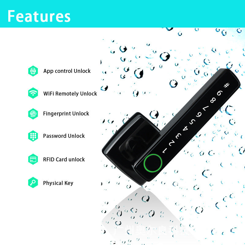 Smart Bluetooth Graffiti Fingerprint Lock